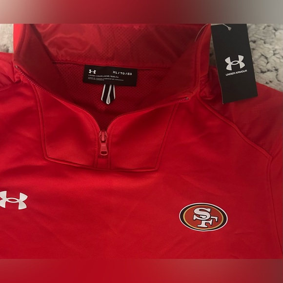Under Armour Authentic San Francisco 49ers Red Jacket NFL Football Men’s Sz: XL - Picture 2 of 3